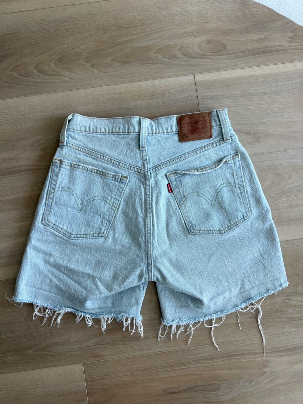 Levi's Light Wash Denim Jean Shorts